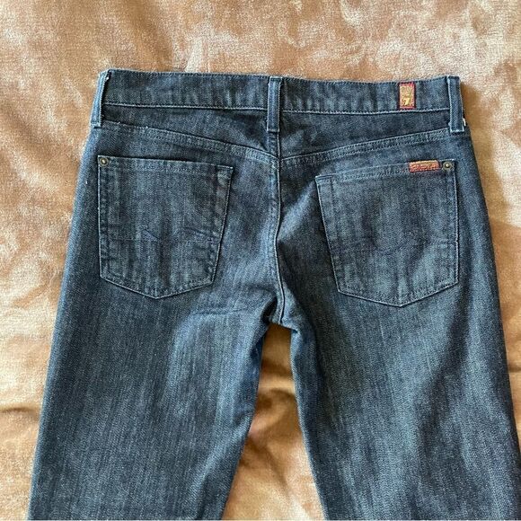 7 for all mankind Women’s Roxanne Jeans Low Rise Dark Wash Soft Size 29 - Picture 3 of 13